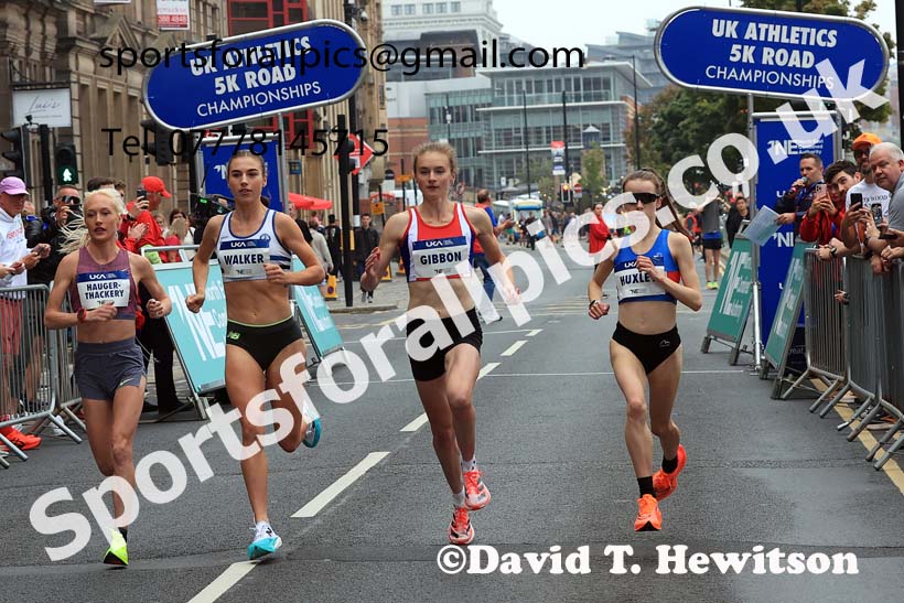 Womens 2024 UK Athletics 5k Road Champs., Newcastle/Gateshead Quayside.  Photo: David T. Hewitson/Sports for All Pics